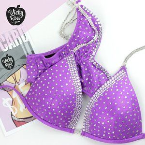 Purple Princess Designer Competition Posing Bikini